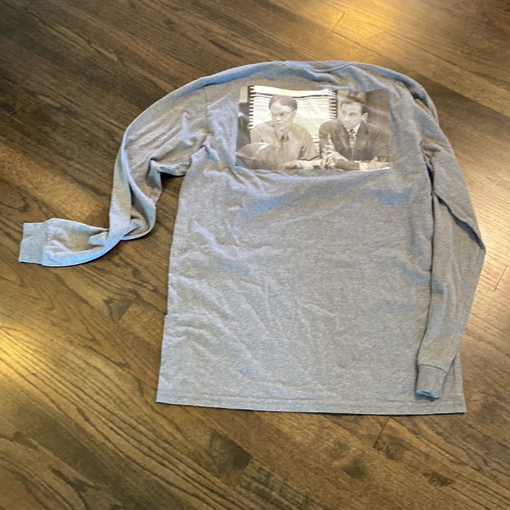 The Office Gray Long Sleeve T Shirt Medium M VGUC - Picture 5 of 5